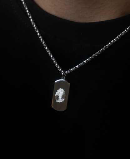 Vingerafdruk Ketting Snake Chain