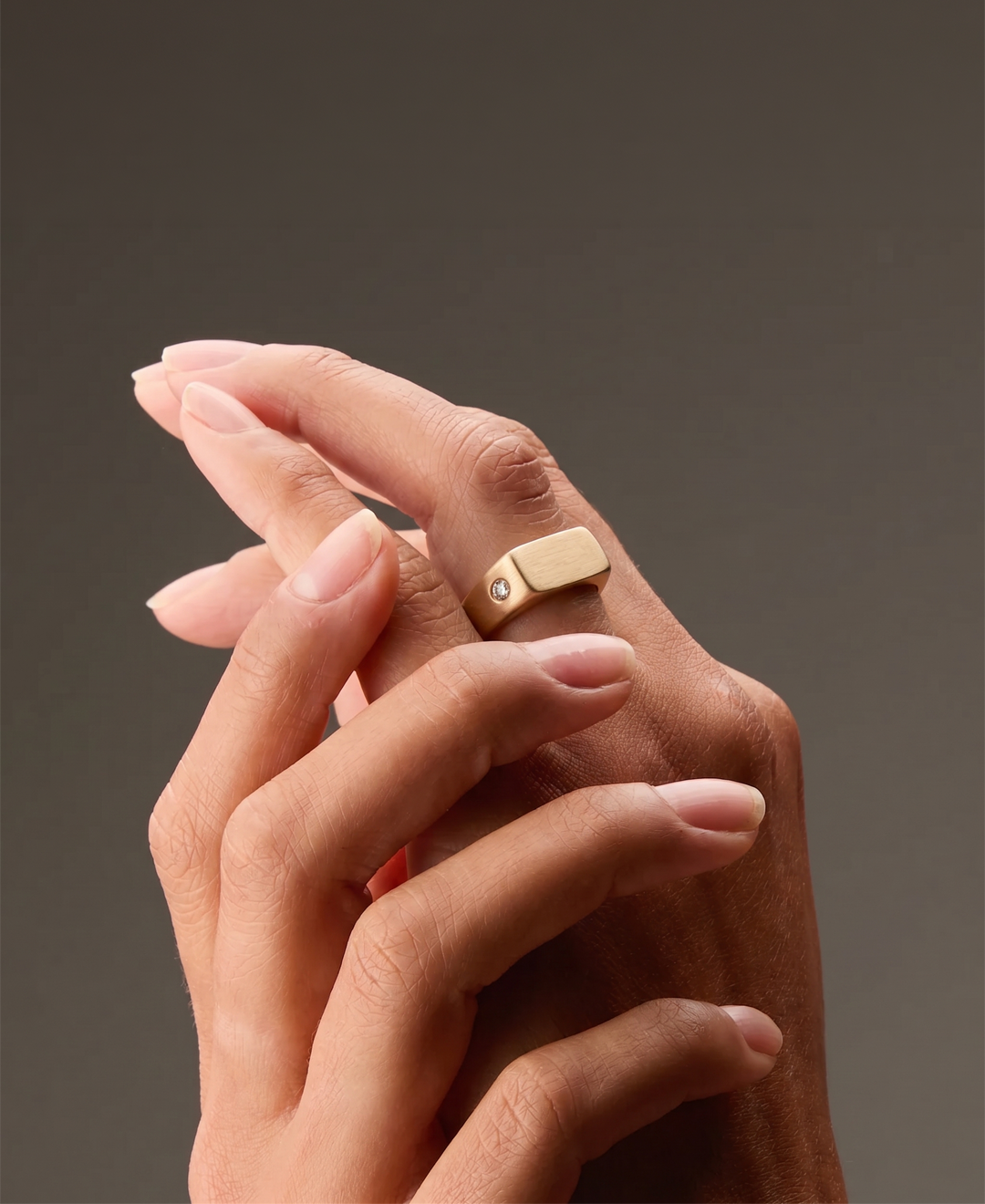Minimalistische Zirkonia Bar Ring Stainless Steel Goud & Zilver | Hera Hues